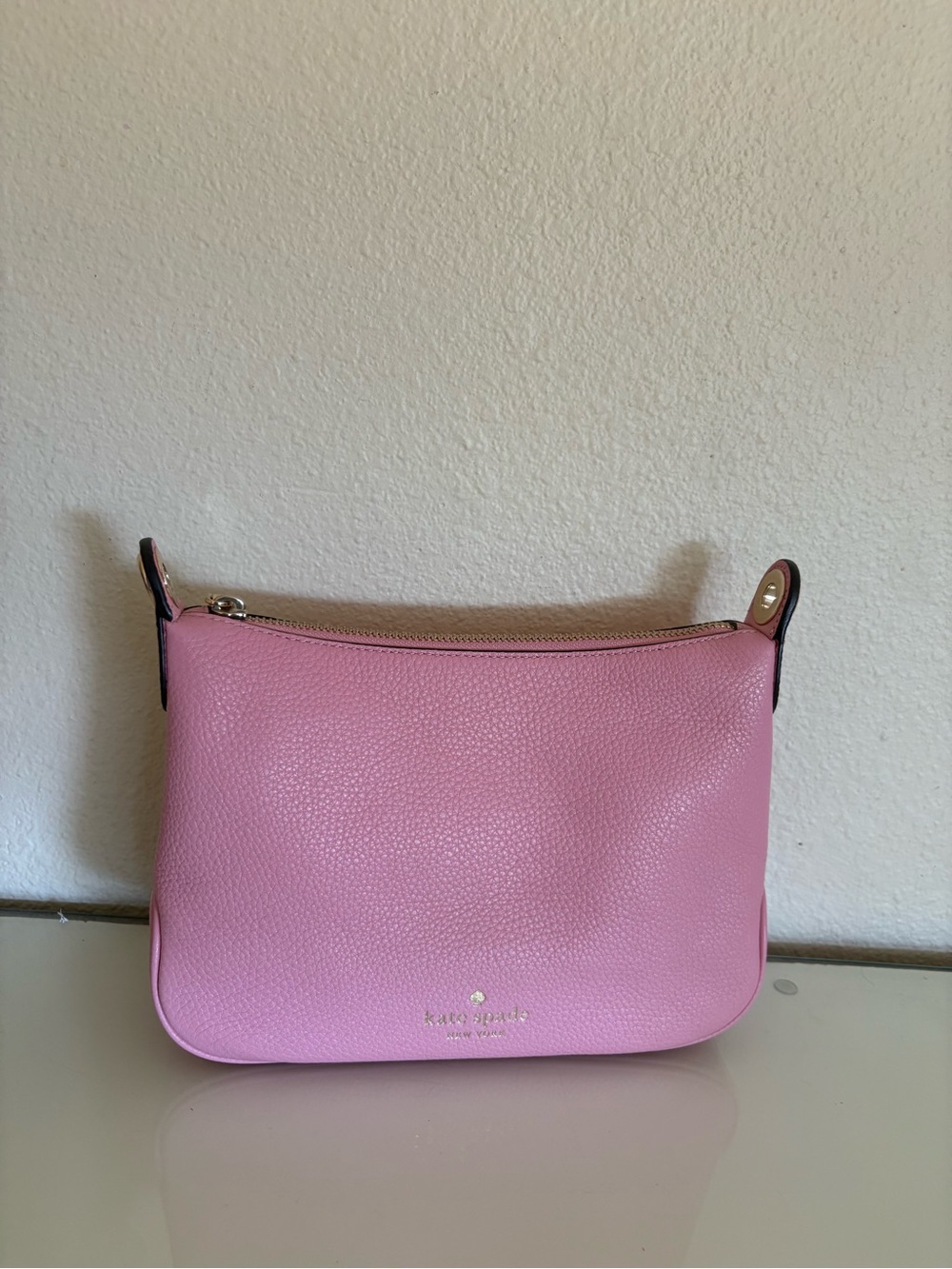 Kate Spade Pink Pebbled Leather Crossbody Bag